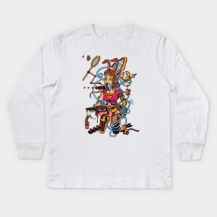 Easter Squid Kids Long Sleeve T-Shirt